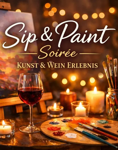 Sip & Paint Soirée – Kunst & Wein Erlebnis