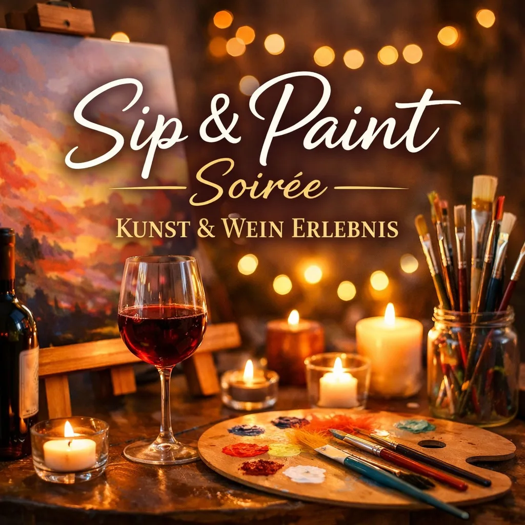 Sip & Paint Soirée – Kunst & Wein Erlebnis